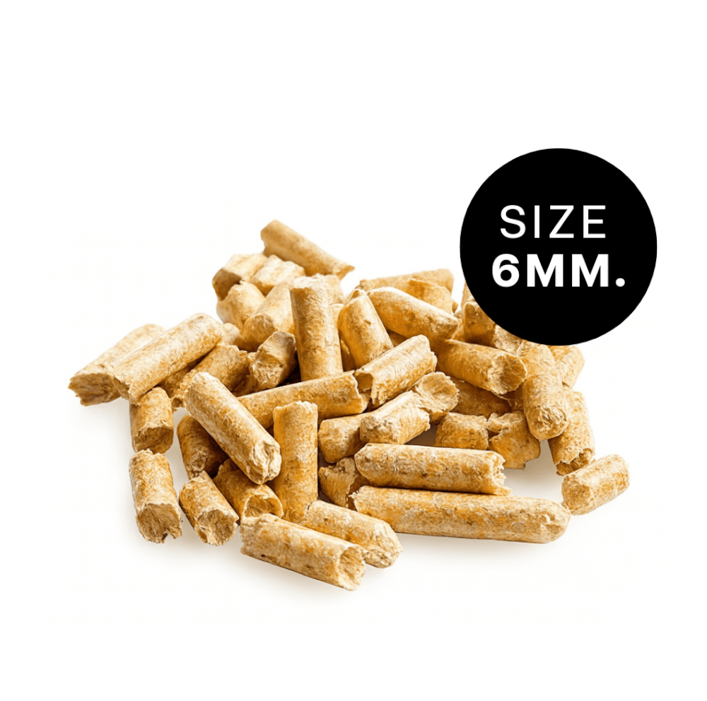 ไม้ขี้เลื่อยอัดเม็ด KINGBE ขนาด 6มม. 1 กล่อง 10กก.